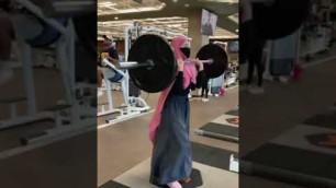 'weight lifting by hijabi  #athletes   ready to wear #Hijabs #nazneen #halal #fashion'