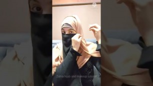 'Simple college/school wear hijab style tutorial | #shorts Easy Hijabi'