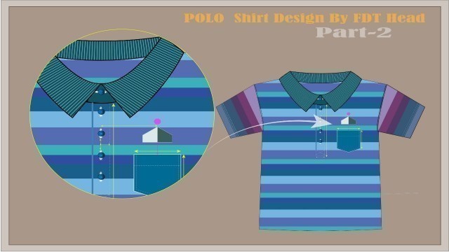 'Polo shirt Designing by Adobe Illustrator CC | | Polo shirt flats drawing by Adobe'