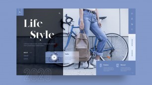 'Website UI Design | Fashion Website Design In Adobe XD | UI/UX Design'