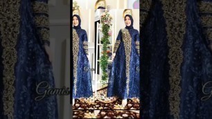 'Gamis Pesta Brukat Wanita Modern #fashion#gamis #shorts'