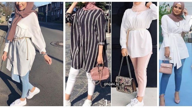 'Latest || Jeans long  top design s for hijabi girls fashion'