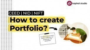 'How to Create Portfolio? | CEED | UCEED | NIFT | NID'