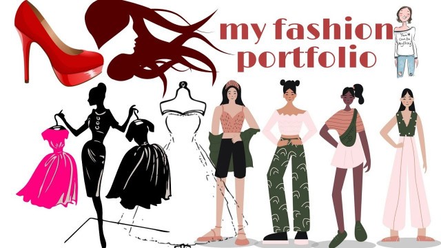 'my fashion portfolio  fashion project file for fashion design student'