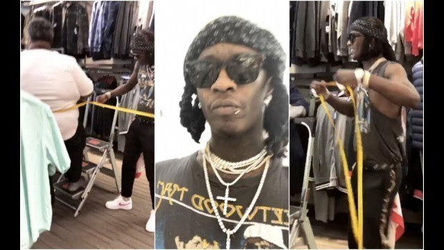 'Young Thug Takes His Dad Shopping Wants To Help Him Lose Weight'