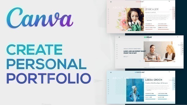 'How To Make A Personal Portfolio Using Canva | Simple And Easy (2022)'