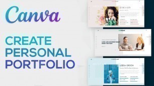 'How To Make A Personal Portfolio Using Canva | Simple And Easy (2022)'