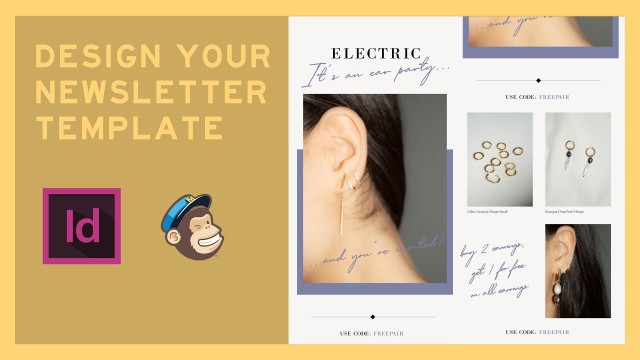 'How To Design A Mailchimp Newsletter Template Tutorial (Adobe InDesign) 2020 