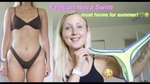 'Fashion Nova Summer Swimwear Try On!!! 