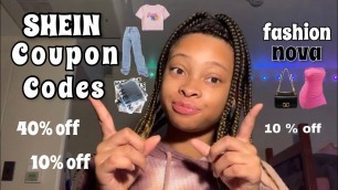 '2022 SHEIN & FASHION NOVA COUPON CODES (40% off)'