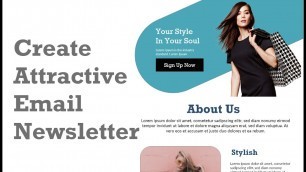 'How to make Fashion Newsletter | Email Ecommerce Newsletter | Adobe XD | Speed UI'