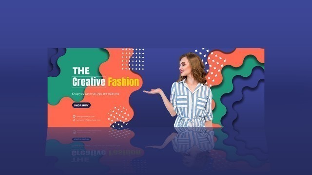 'Fashion Shop Ecommerce Banner Design | Adobe Photoshop & Illustrator Tutorial'