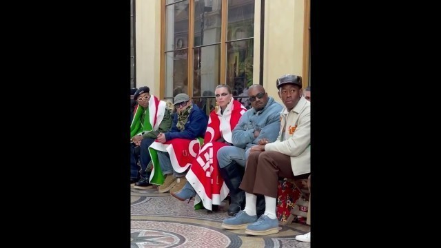 'Kanye West & Julia Fox front row at the kenzo show at paris fashion week #shorts#kanyewest #juliafox'