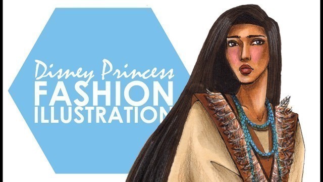 'Fashion Illustration - Pocahontas'