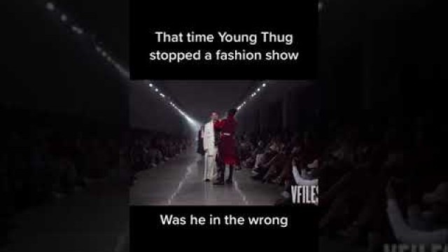 'A Fashion Show Is Interrupted By Young Thug - Celeb #Shorts'