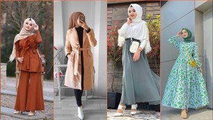 'Hijab dresses design| Hijabi Girls outfits #hijaboutfits #2022'