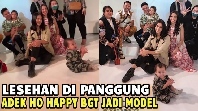 'KENZO DUDUK LESEHAN DI PANGGUNG FASHION SHOW..TEPUK TANGAN HAPPY BGT JADI MODEL'