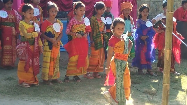 'fashion show participators by lovely little girls.'