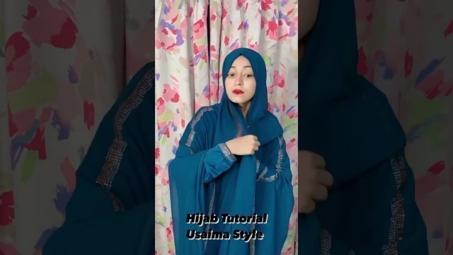 'Hijab Tutorial Usaima Style status for WhatsApp#shorts'