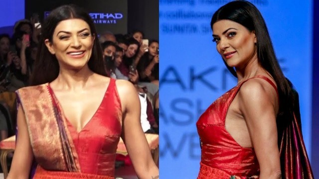 'Sushmita Sen Ramp Walk At Lakme Fashion Week 2018'