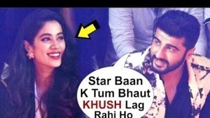 'Jhanvi Kapoor\'s CUTE Moment With Arjun Kapoor At Lakme Fashion Week 2018'