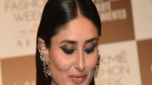 'In Graphics: Lakme Fashion Week 2018: Kareena Kapoor Khan walk on ramp for Anamika Khanna'