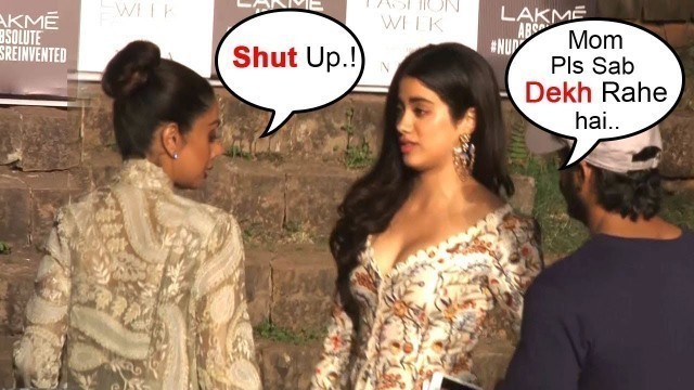 'Sridevi FIGHTS with Daughter Janhvi Kapoor In Public At Lakme Fashion Week'