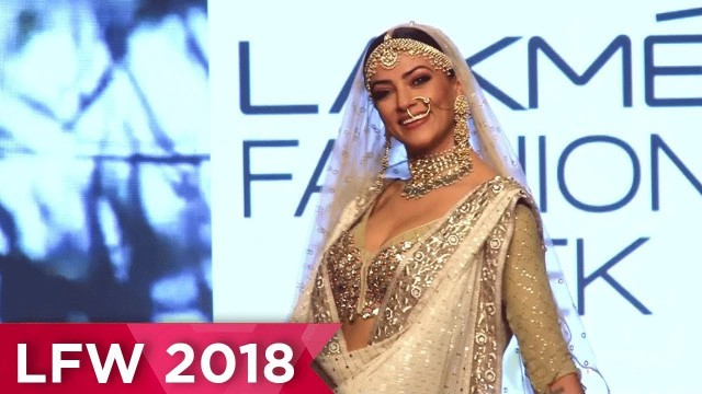 'Sushmita Sen BEAUTIFUL BRIDE Look at Lakme Fashion Week 2018 Rampwalk'