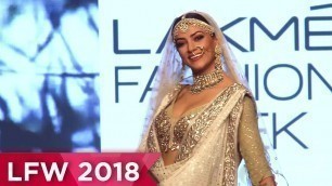 'Sushmita Sen BEAUTIFUL BRIDE Look at Lakme Fashion Week 2018 Rampwalk'