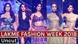 'LAKME FASHION WEEK 2018 | Kareena | Malaika | Jacqueline | Neha | Varun | Uncut'