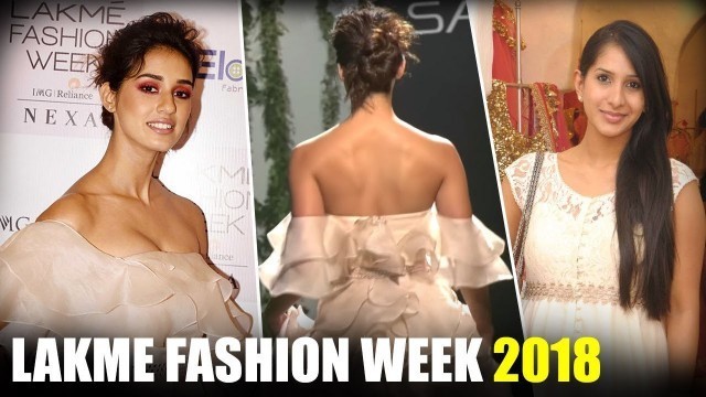 'Disha Patani Showstopper For Designer Anushree Reddy | Lakme Fashion Week 2018'