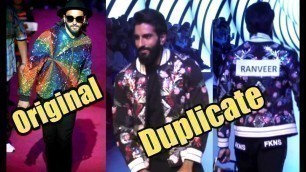 'Ranveer Singh LOOK ALIKE At Lakme Fashion Week 2018'