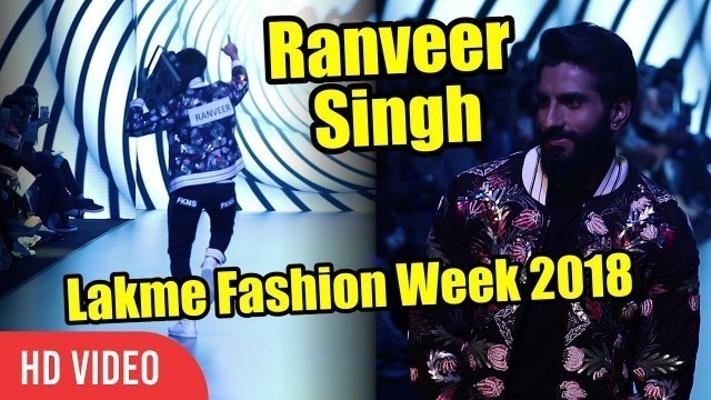 'Ranveer Singh look Like At Lakme Fashion Week 2018 | #LFW2018 Day 05'