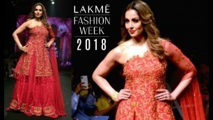 'Bipasha Basu Ramp Walk At Lakme Fashion Week 2018'