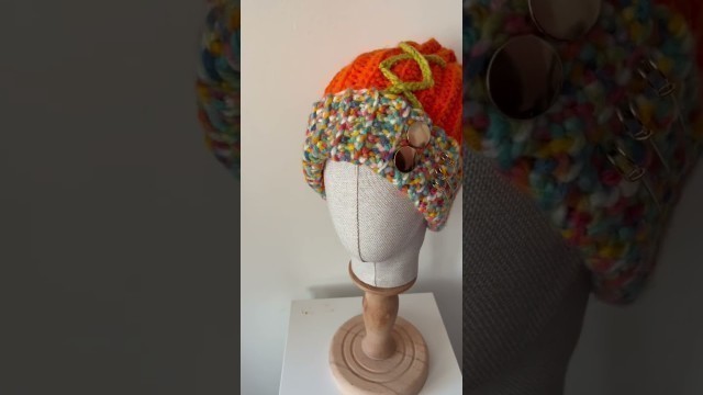 '#crochet #smallbusiness #cute #fashion #yarn#Multicolors #Beanie #CrochetBeanie #CrochetBusiness'