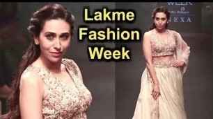 'Karishma Kapoor Dazzling Hot Lakme Fashion Week 2018'