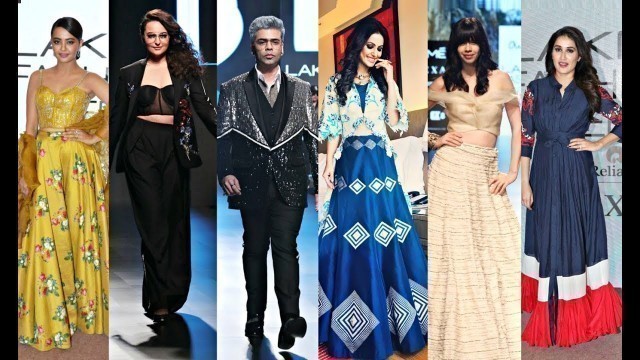 'Lakme Fashion Week 2018 Day 3 Full Video - Karan Johar, Sonakshi Sinha, Hina Khan, Surveen Chawla'