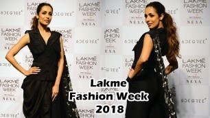 'Malaika Arora Gorgeous Ramp Walk At Lakme Fashion Week 2018'