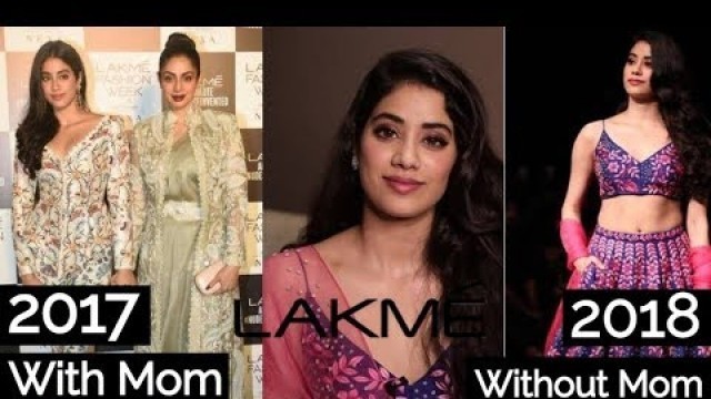 'Without Mom Sridevi Janhvi Kapoor Walk The Ramp At Lakme Fashion Week 2018'