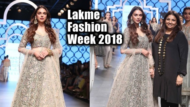 'Aditi Rao Hyadari WALKS The RAMP At Lakme Fashion Week 2018 | LFW 2018'