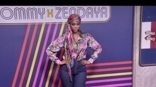 'Tyra Banks poses for the photographers before the Tommy X Zendaya Fashion Show'