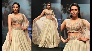 'Karishma Kapoor Looks Stunning At Lakme Fashion Week 2018 Ramp Walk'