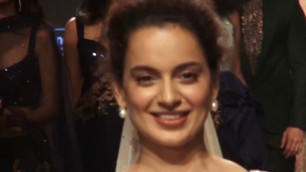 'Kangana Ranaut walks the for Shantanu and Nikhil at Lakme Fashion Week 2018'