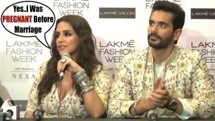 'PREGNANT Neha Dhupia Finally CONFESS Her PREGNANCY Before Marriage At Lakme Fashion Week 2018'