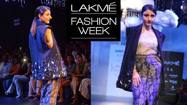 'Soha Ali Khan Stunning Ramp Walk At Lakme Fashion Week 2018'