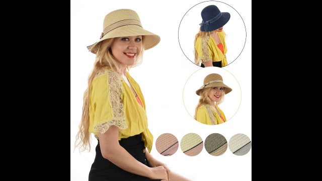 'Cloche Bucket Sun Hat - Retro Fashion, 20s Style, Deep Crown, Full Headcover Hat'