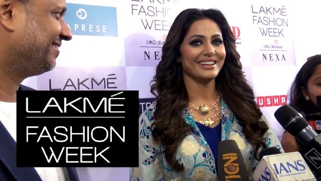 'Hina Khan Reacts After FIRST RAMP Walk At Lakme Fashion Week 2018'