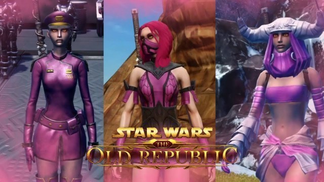 'SWTOR Fashion: 10 Cute and Sexy Pink Outfits/Armor Sets for Female Characters'