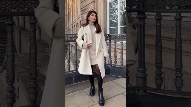 'How to Style Beige#winter #outfit #dress #girl#coat #cute #fashion #shorts #trending #tiktok'