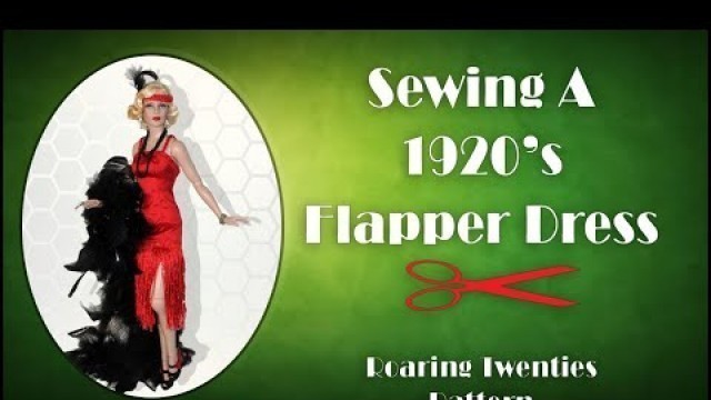 'Doll Clothes Sewing Tutorial/ How To Sew A Retro 1920\'s Flapper Dress / Gatsby / Roaring 20s Pattern'